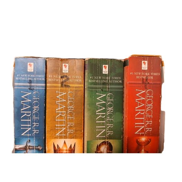 A Game of Thrones by George R. R. Martin 4 Book Boxed Set with HOLDING CASE Box - Picture 5 of 13